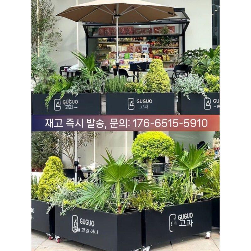 화분 사각 긴화분 바퀴달린 플랜트박스 대형 파티션 플라스틱 인테리어 토분 원형 분갈이 텃밭 흰색 직각 100x50x25 - 상세 이미지 5