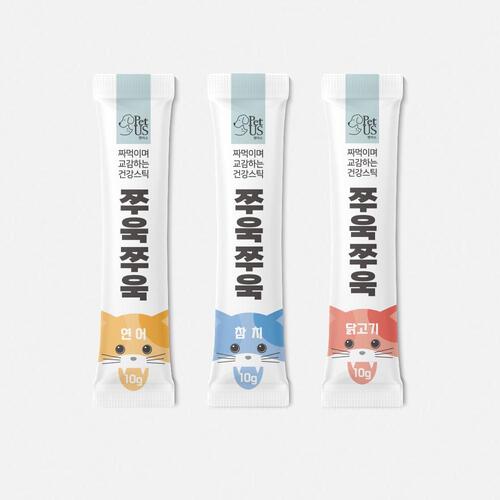 펫어스 쭈욱쭈욱 대용량 고양이파우치 고양이짜먹는간식 연어맛, 10g, 100개 이미지 4