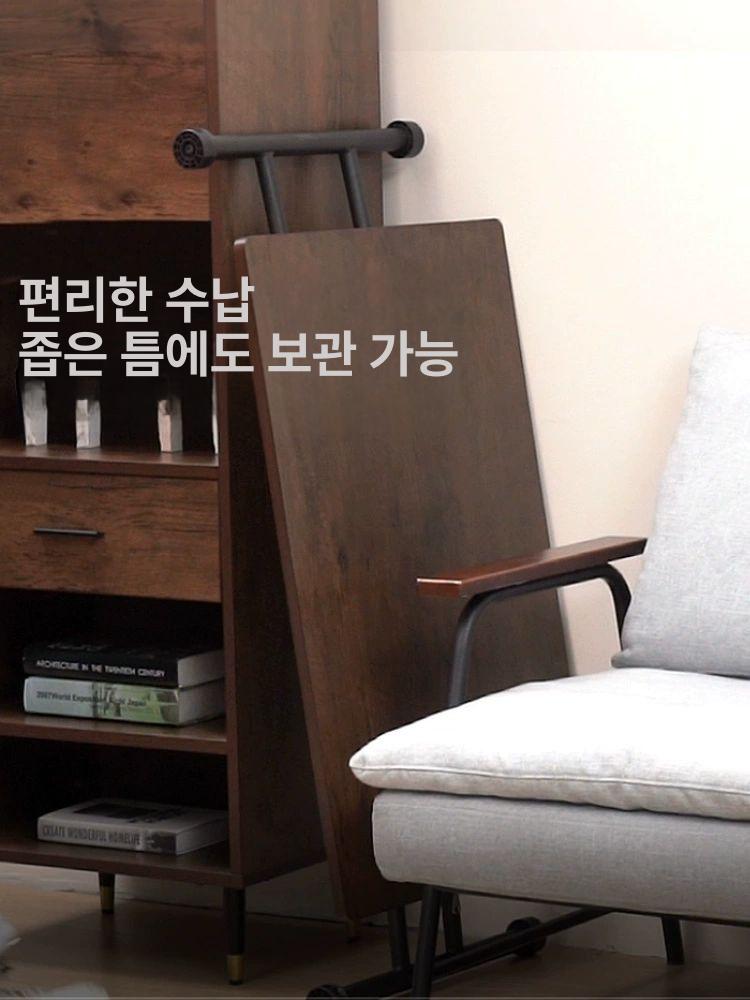 거실 테이블 접이식 높이 조절 좌식 탁자 90x60 - 상세 이미지 2