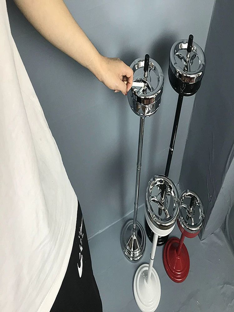 스탠드 재떨이 회전식 뚜껑 업소용 야외 꽁초 통 재털이 휴지통 - 상세 이미지 4