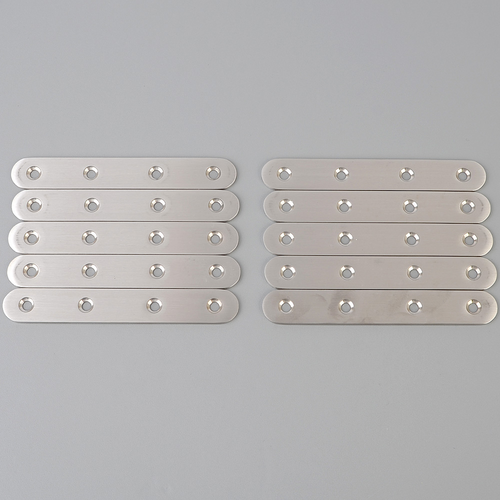 일자 평철 앵글 브라켓 경첩 스텐 보강철판 124mm 10P - 상세 이미지 5