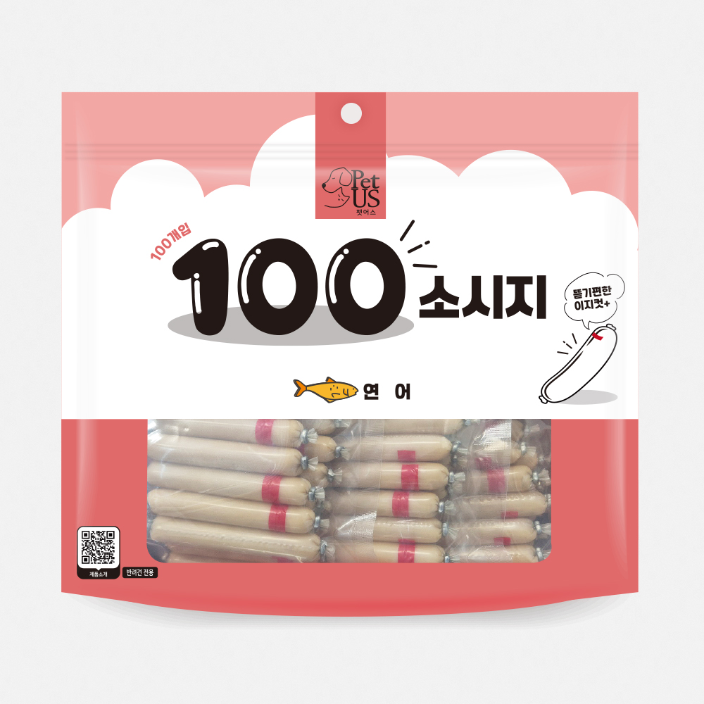 펫어스 100소시지 강아지소세지 대용량 통살 간식 치킨+치즈 - 상세 이미지 5