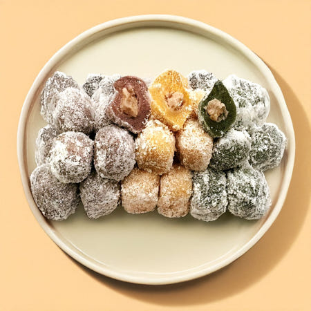 [찰진한상자] 삼색두텁경단 찹쌀떡 (20g 150알 3kg 1박스) 간식떡