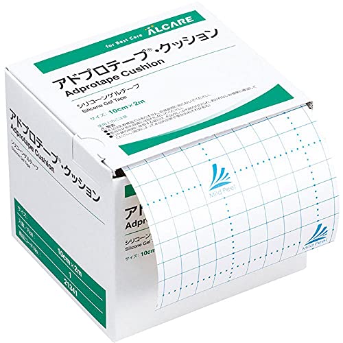 알케어 제압 실리콘 겔 테이프 애드프로 테이프 쿠션 피부에 순한 저자극 박리 폭 10cm x 길이 2m x 두께 3mm 1롤 21341