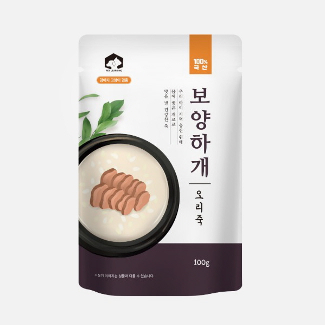 펫러닝 국내산 보양하개 강아지죽 강아지삼계탕 유동식 습식 간식 100g - 상세 이미지 4
