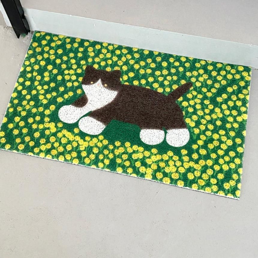 고양이발매트 현관 출입구 바닥 매트 발판 PVC 빨아쓰는 정원 고양이 40x60cm - 상세 이미지 3