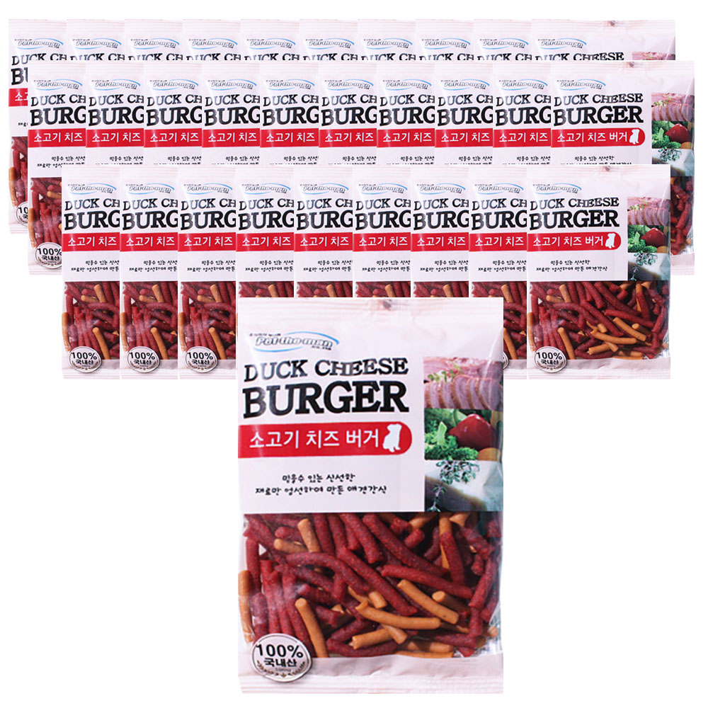 펫더맨 강아지치즈 강아지노즈워크간식 다이어트 육포 소고기+치즈, 100g, 30개 제품 이미지