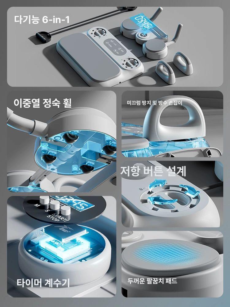 뱃살빼는기계 복부비만 홈트 코어 운동기 슬라이드 기계 빼는 운동기구 휠 복근 마사지 실내 - 상세 이미지 4
