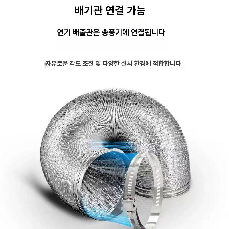 고기환풍기 연기 흡입기 가정용 냄새 실내 덕트 - 상세 이미지 4