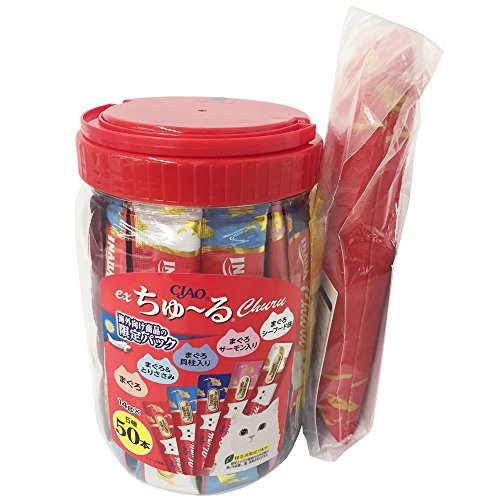 차오 ex츄르 참치 버라이어티 50개입 고양이 간식 사은품 포함