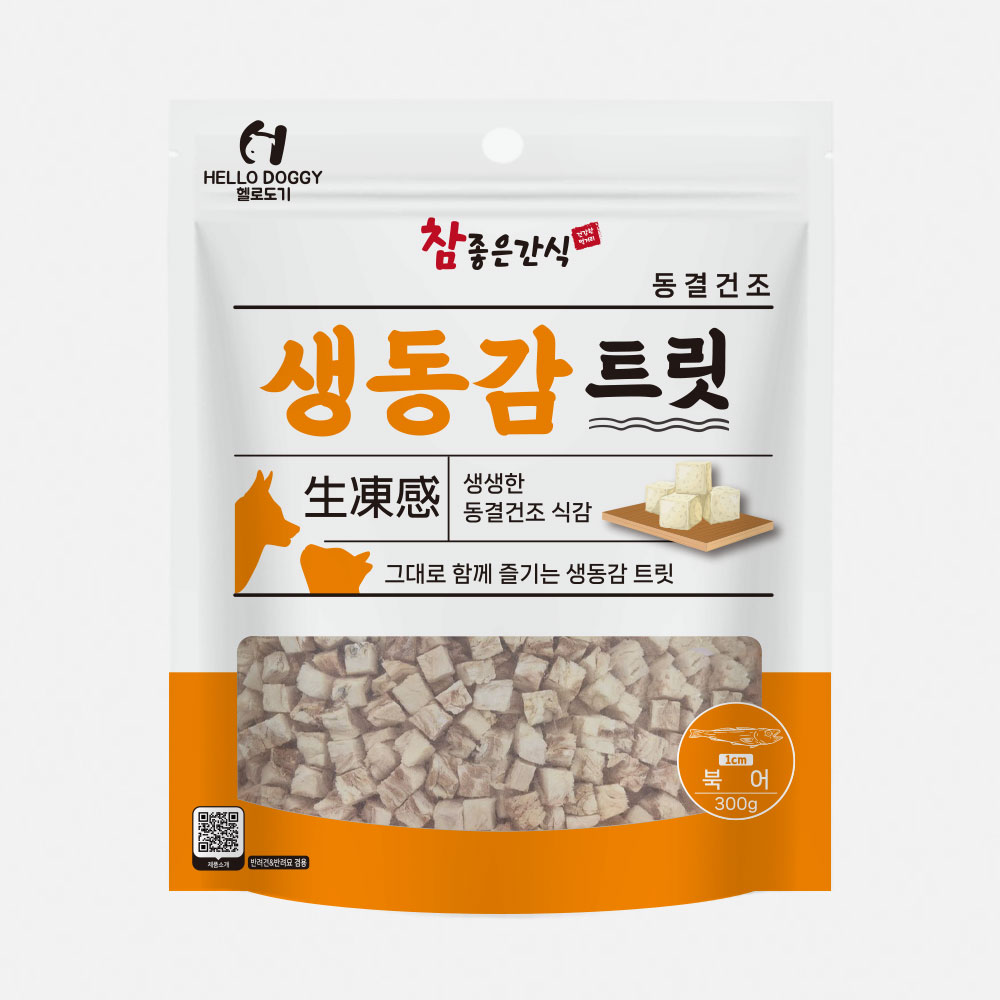 헬로도기 고양이동결건조간식 고양이트릿 간식 북어(1cm), 300g, 1... 솔직 후기 | 실제 사용자 리뷰 총정리 - 대표 이미지