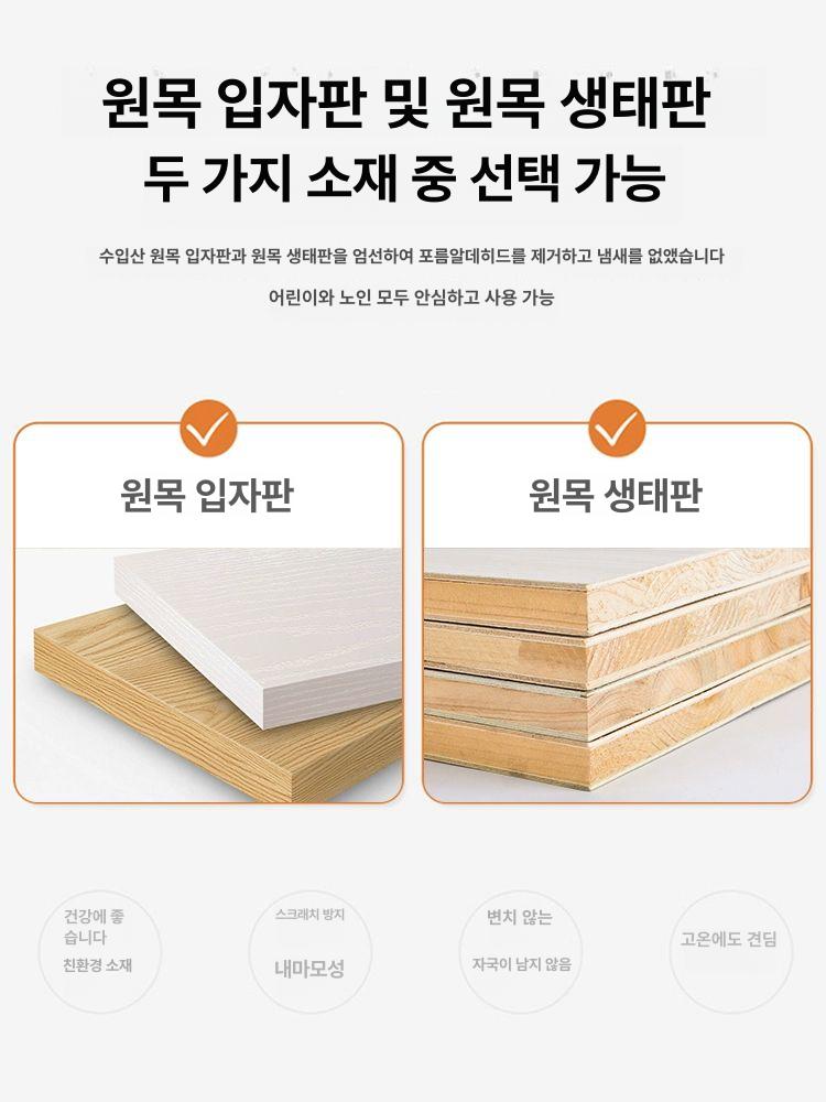 전실수납장 원룸 공간분리 현관 신발장 파티션 [원목 에코 보드] 140 그레이 오른쪽 스툴 프레임 구조 자가 설치 - 상세 이미지 2
