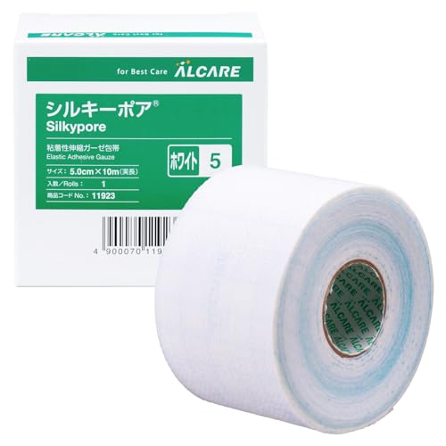 알케어 점착성 부직포 신축 붕대 11923 실키포어 5호 50mmX10m 1박스 6롤입