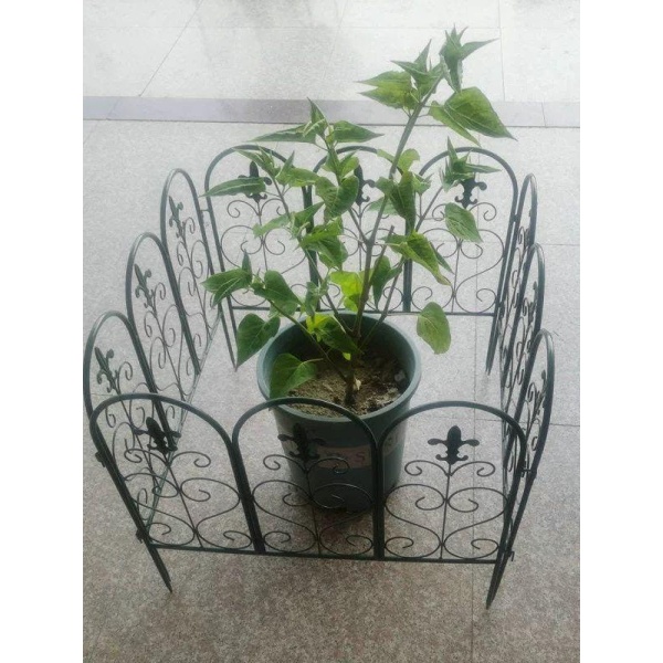 매력적인 빈티지 정원 철제 화단 미니 울타리 조경 꾸미기 화이트 단일패널 길이 57cm x 높이 50cm 화이트 단일패널 길이 57cm x 높이 50cm - 상세 이미지 2