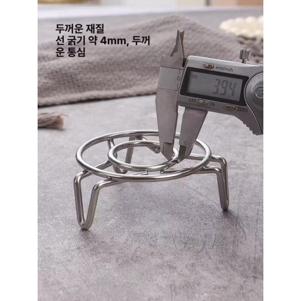초경량 스텐 삼발이 거치대 캠핑 머그 코펠 찜기 중탕 지름5cm1개 짧은 다리 초미니 지름5cm1개 짧은 다리 - 상세 이미지 3