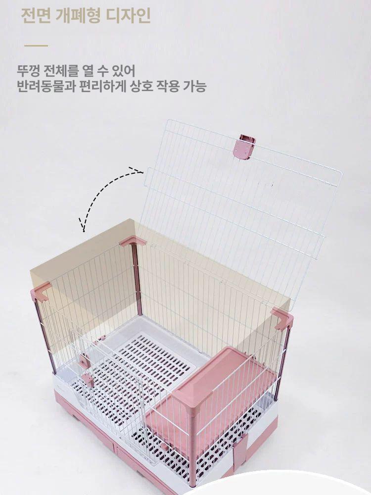 대형 토끼 케이지 자동청소 방수 이중서랍 - 상세 이미지 2