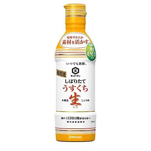 기꼬만 언제나 신선 시보리타테 우스쿠치 생간장 450ml