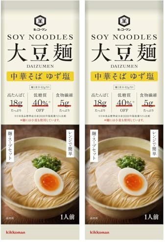 기꼬만 대두면 중화 소바 유자 소금 소바 우동 소면 파스타 라면 92g X 2
