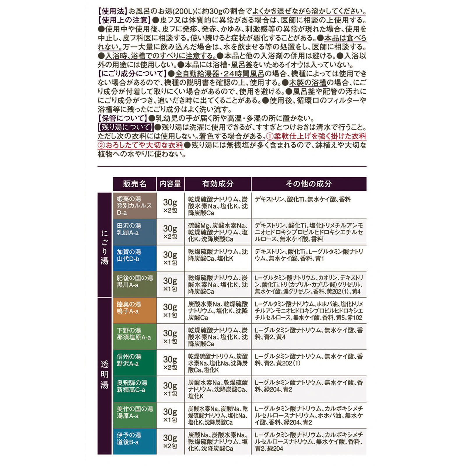 바스크린 일본 명탕 입욕제 14개본입 프리미엄 힐링, 420g, 1개 - 상세 이미지 3