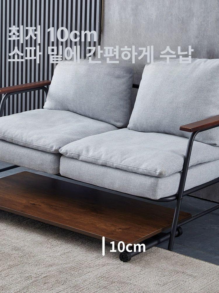 거실 테이블 접이식 높이 조절 좌식 탁자 90x60 - 상세 이미지 3