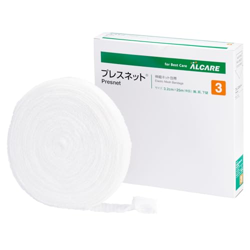 알케어 프레스넷 신축 망사 붕대 11674 1권 3호(3.2cm~25m) 1개