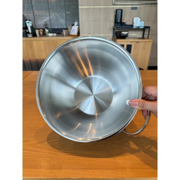 프리미엄 믹싱볼 스테인레스 휘핑볼 반죽기 머랭용 계란 제과제빵용 16cm 16cm - 상세 이미지 4