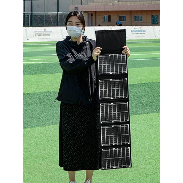 고효율 태양광 듀얼 USB 블랙 40W ESS 장치 인버터 전원공급 패널 접이식 14W 블랙 듀얼 US - 상세 이미지 2