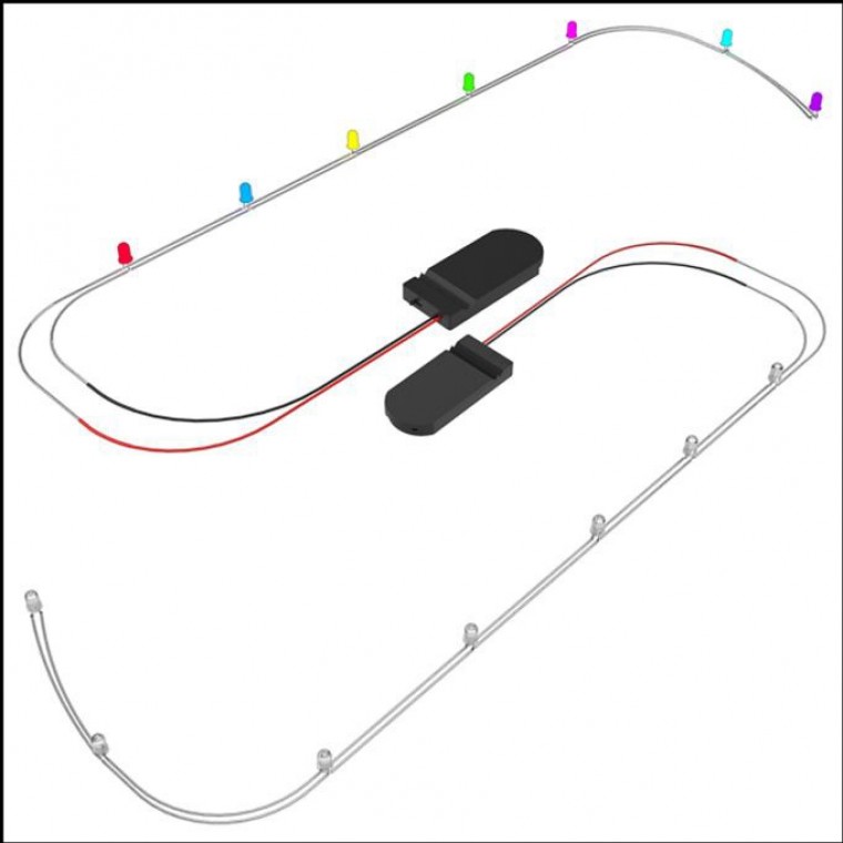 지니몰 5파이 무지개 점멸 7구 LED 홀더 교구재료 1개 - 상품 이미지