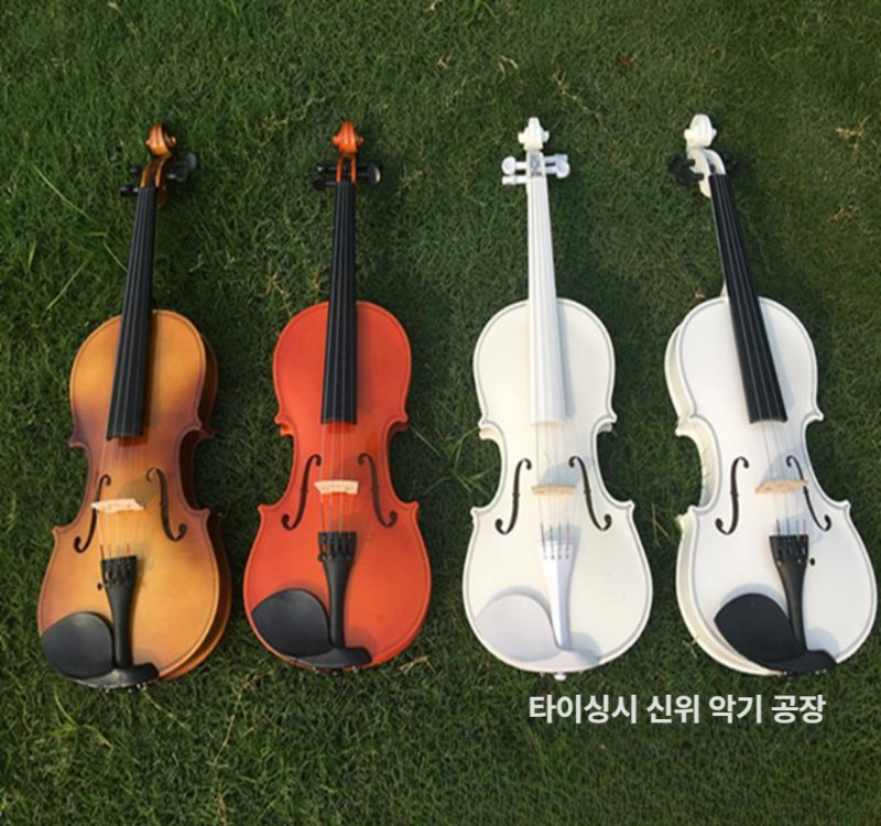 성인용 소형 연습용 흰색 우드 글로시 장식 케이스 포함 풀 세트 - 상세 이미지 2