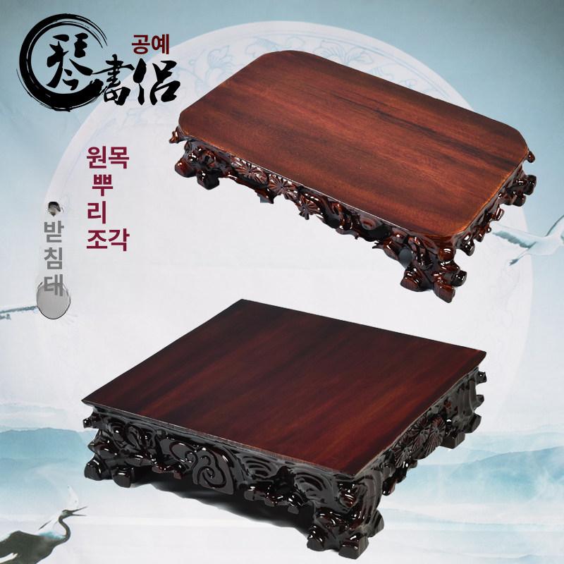 진열 장식대 불상 전시대 공예품 거치대 도자기 진열대 길이 40 폭 24 높이 8cm - 상세 이미지 2