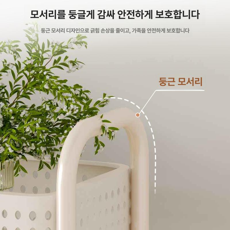 이동식 화분 선반 철제 진열대 식물 다이 거실 정리대 베란다 수납장 - 상세 이미지 2
