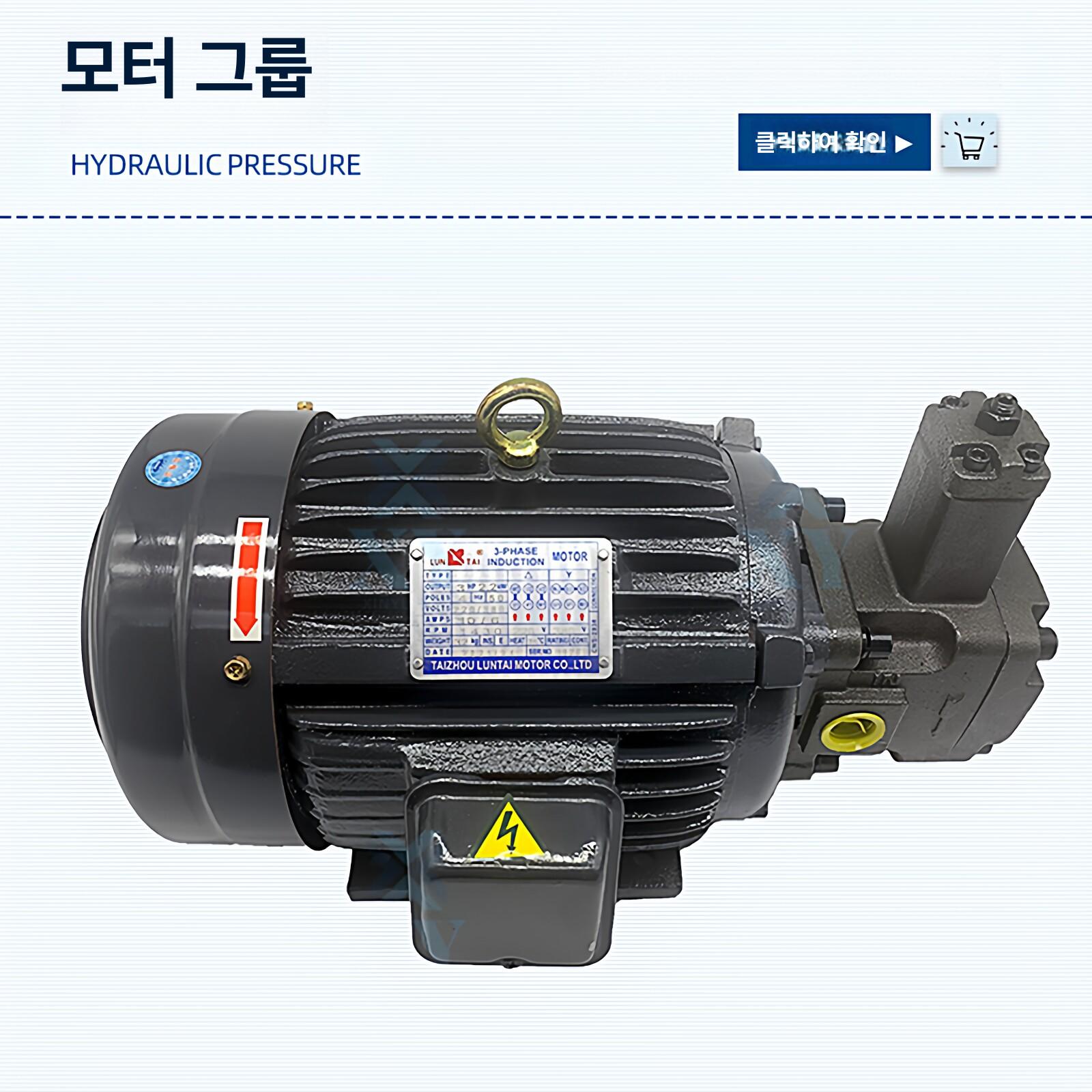유압 오일펌프 샤프트 1HP 전동 2HP 1HP 0.75KW VP20 - 상세 이미지 5