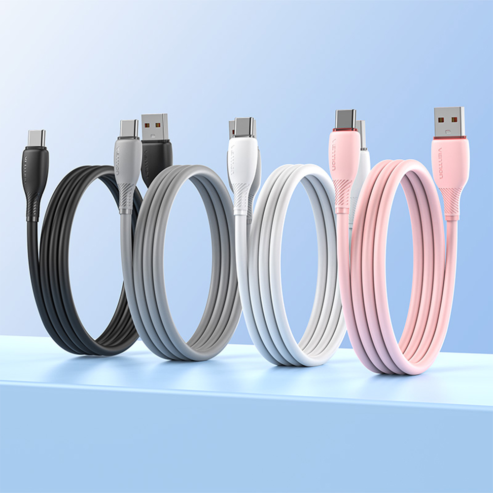 벤션 파스텔 100W C타입 USB A 고속충전케이블 CWB 핑크, 1개, 1.5m - 상세 이미지 4
