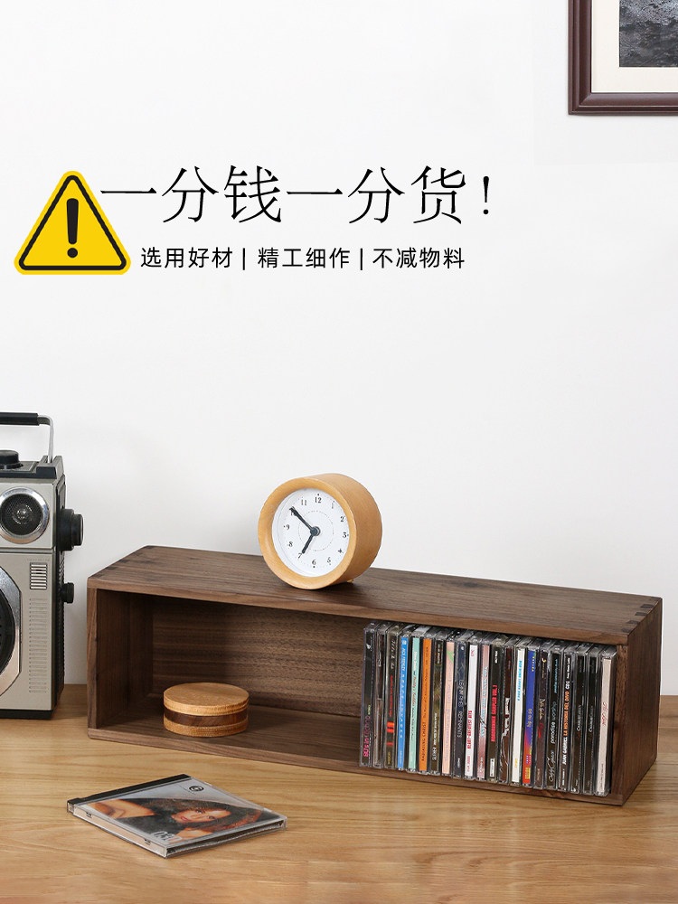 타워형 시디랙 CD 수납장 거치대 진열 전용 가구 장식 보관 멀티 장식함 오디오장 대나무 PS4 큰 버전 - 상세 이미지 2