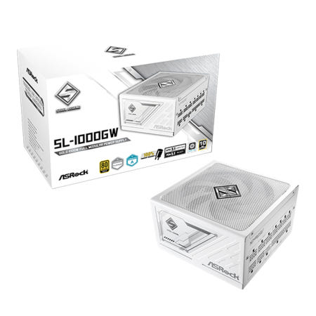 ASRock STEEL LEGEND 80PLUS골드 풀모듈러 ATX3.1 1000W, 화이트, 마이크로닉스