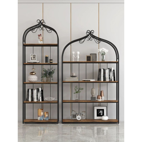 모던 철제 아치형 수납장 진열장 팬트리 장식장 책장 겸 수납 4칸 50 x 30x150 골드 4칸 50 x 30x150 골드 - 상세 이미지 4