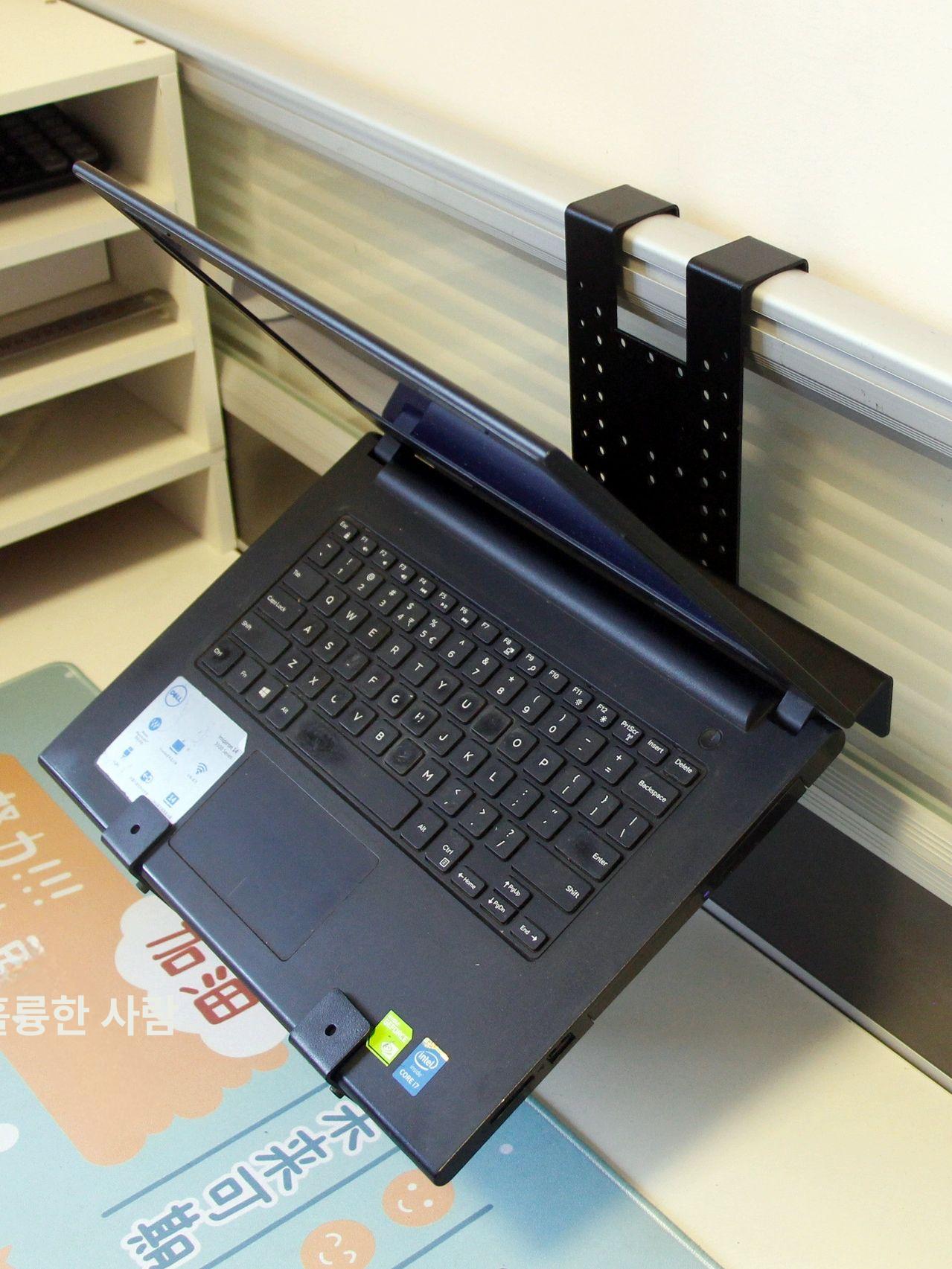 벽걸이 노트북 거치대 노트북 암 선반 브라켓 받침대 부착형 - 상세 이미지 2