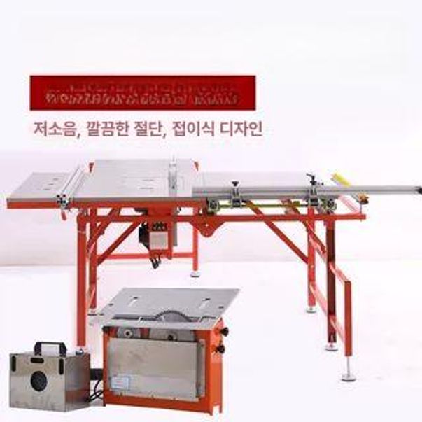테이블 쏘 톱 다이 목공 전기톱 기계 합판 재단기 휴대용 조기대 원형 슬라이딩 미니 절단기 - 상세 이미지 2