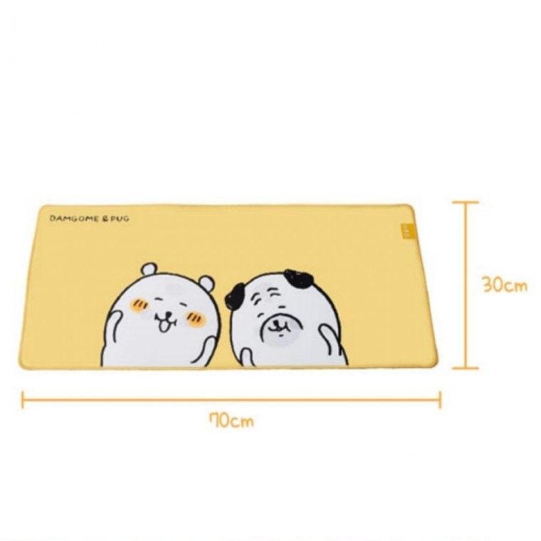 지니몰 깔개 사무용 책상 데스크 2P 매트 담곰이 먼작귀 보호 신학기 패드 고무판 - 상품 이미지