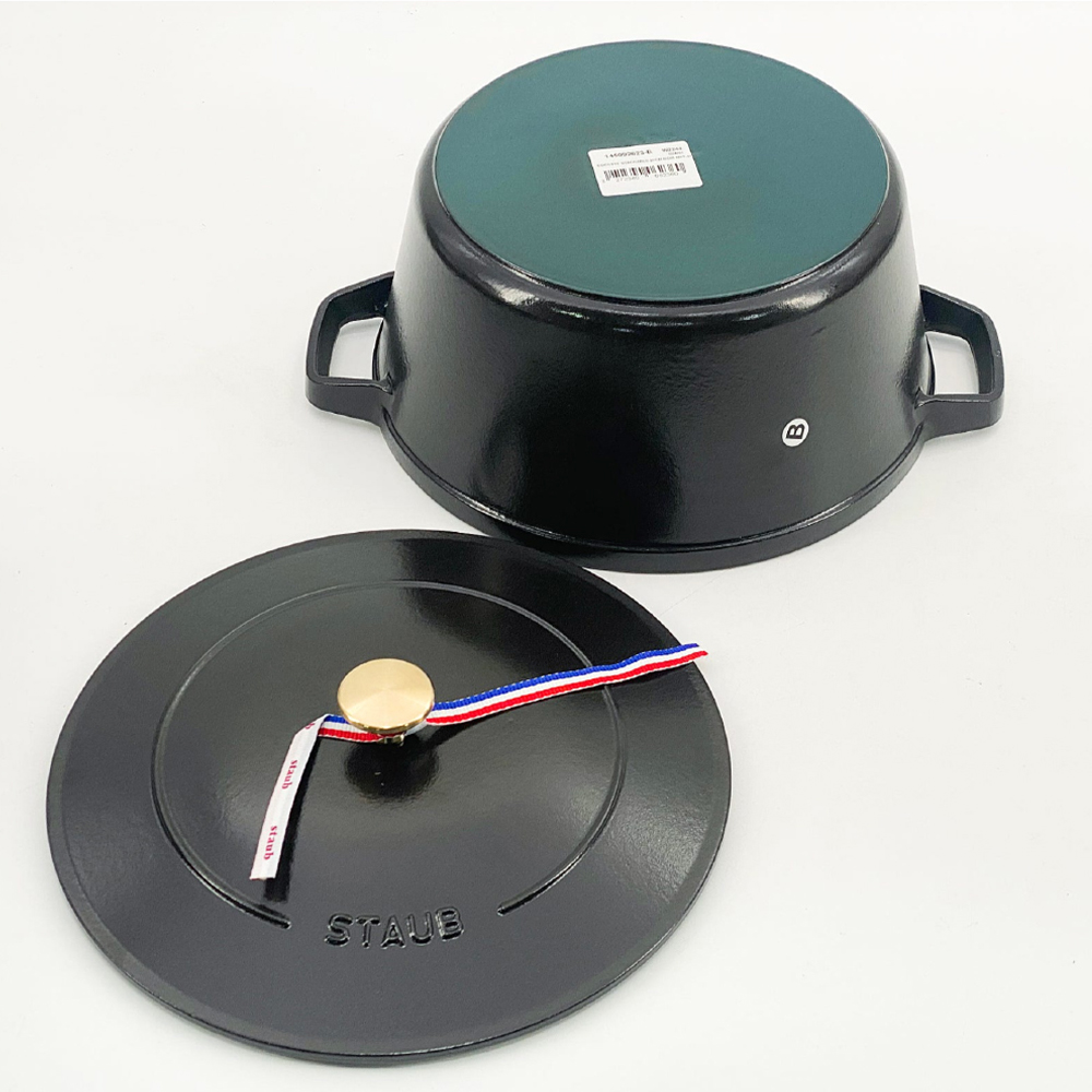 스타우브 STAUB 원형 꼬꼬떼 26cm 깊은형 블랙 145092623-B 프랑스 B품 - 상세 이미지 5
