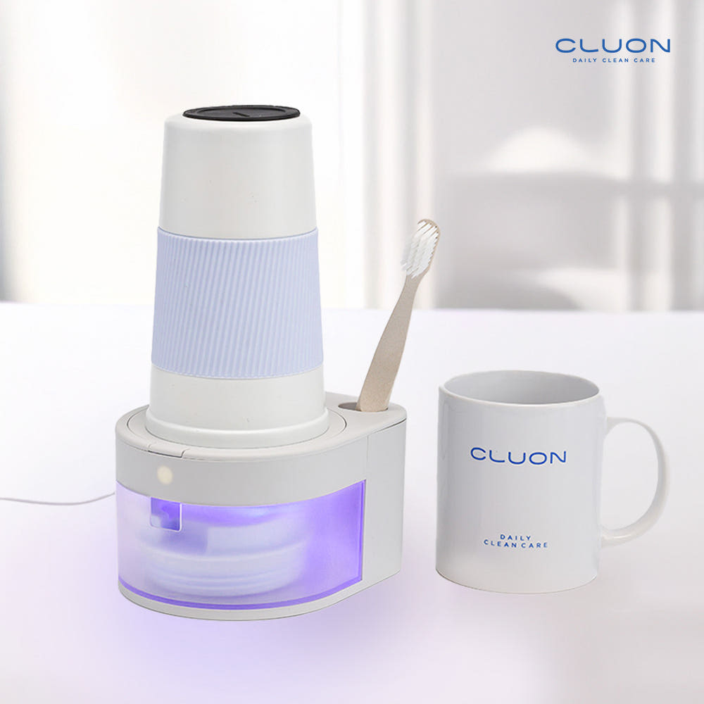 CLUON 클루온 [클루온] 텀블러 살균기 건조기 UV살균 1인용 라이트 그레이 - 최저가 38,900원