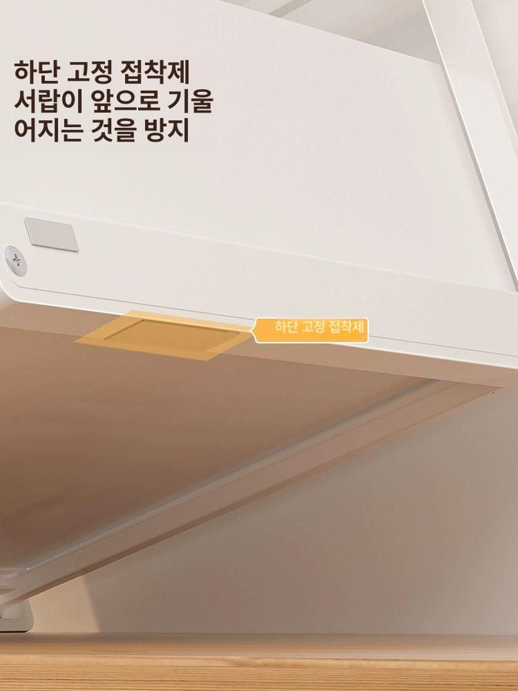 싱크대위 수납장 커피머신 우아한 홈카페꾸미기 1단 조립 서랍 도어형 캡슐 - 상세 이미지 4