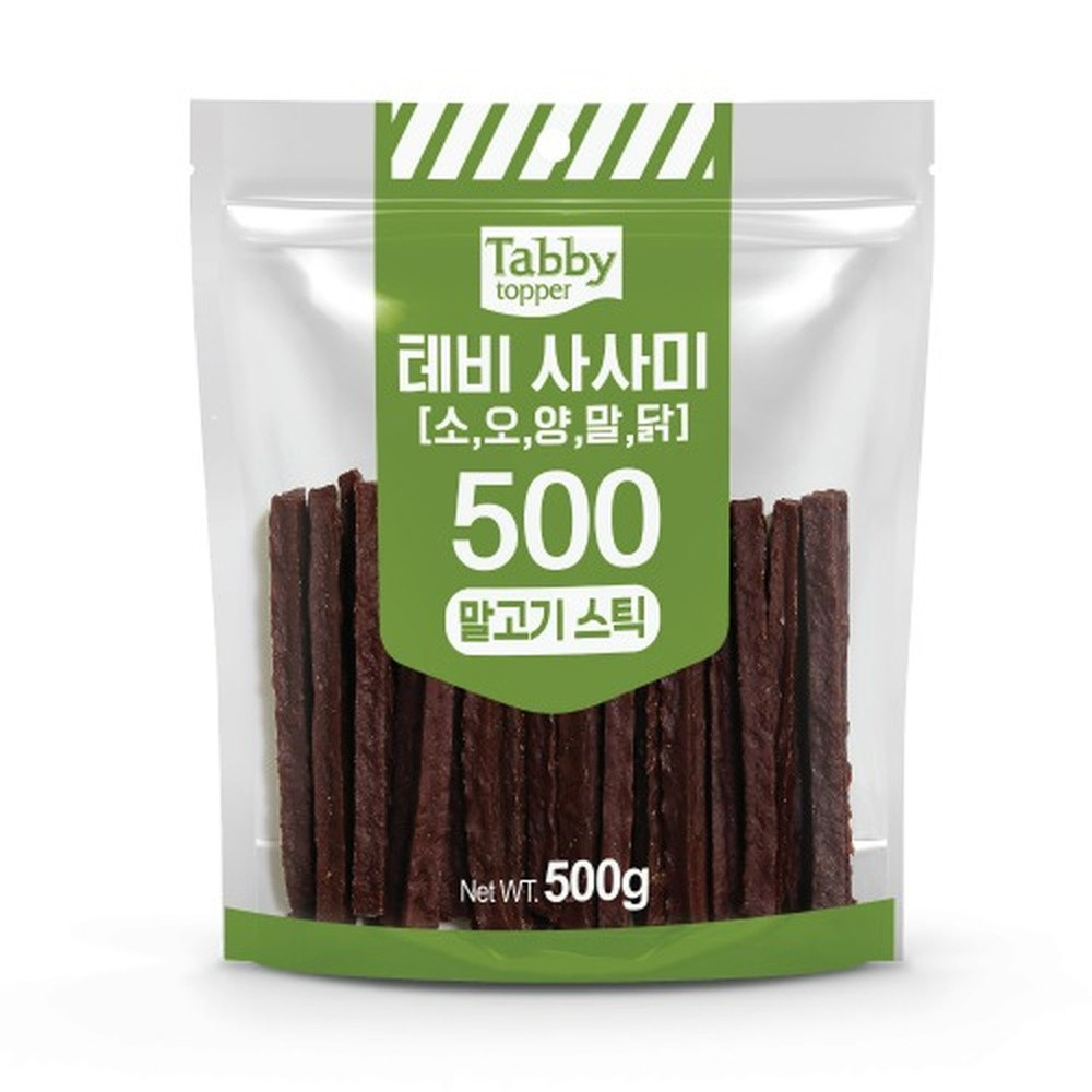 테비 애견간식 테비 사사미 말고기스틱 500g - 상품 이미지