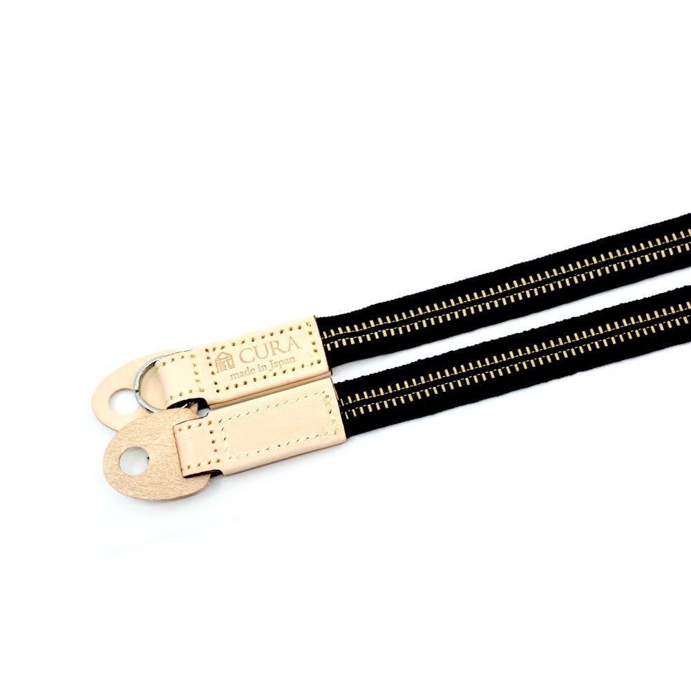 사나다 스트랩 120cm (블랙/골드) 카메라 넥스트랩 줄 끈 - 상품 이미지