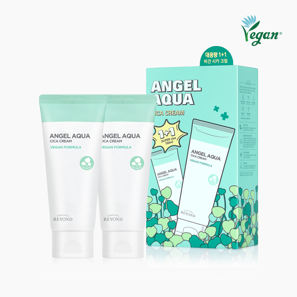 비욘드 수분크림 1+1 엔젤아쿠아 시카크림 (150mL + 150mL) (비건)