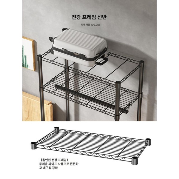 실속형 원룸 자취 필수템 간이 옷장 옷걸이 패딩 행어 겸 카키 1단계모델 노르딕화이트 1단계모델 - 상세 이미지 4