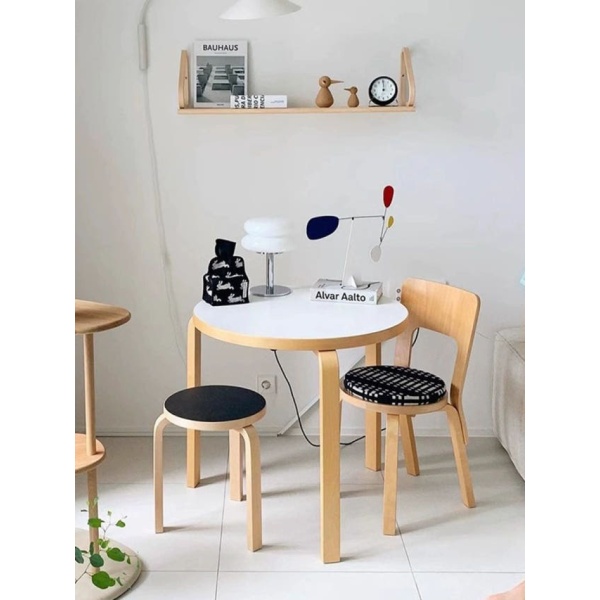 모던 자작나무 화이트 4다리 테이블 원형 100 x 100x74cm 홈카페 업소용 가정용 카페 내추럴우드 3다리 원형 75 x 75x7 - 상세 이미지 5