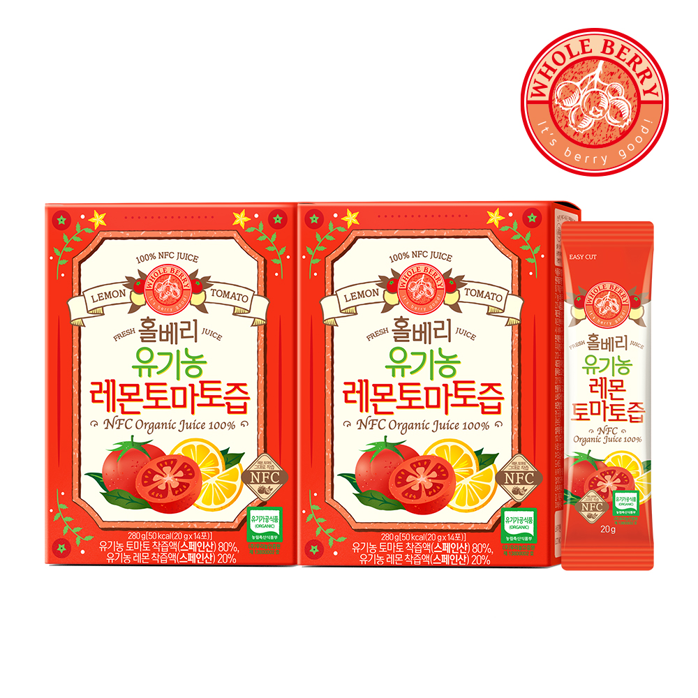홀베리 유기농 레몬토마토즙 280g 14포, 2개 이미지 3