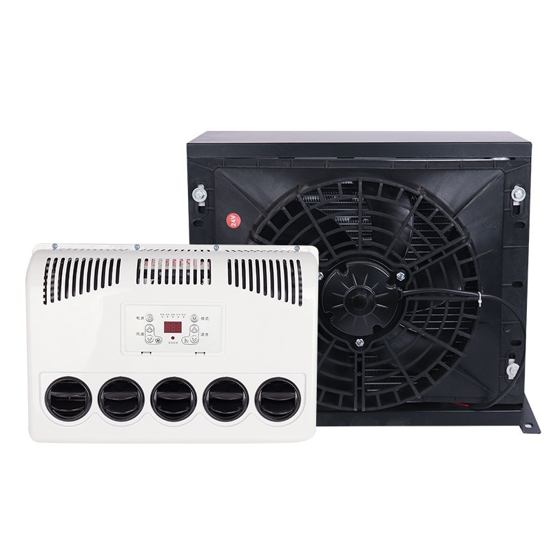 차량 무시동 에어컨 트럭 카라반 화물차 지게차 캠핑카 중장비 전용 12v 24v 겸용 - 상세 이미지 3