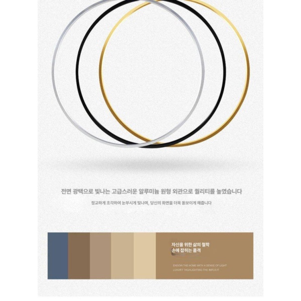 프리미엄 원형 골드 캔버스 유화 액자틀 30cm 헤어라인 플렉시유리 사진 집들이선물 헤어라인 골드 30cm - 상세 이미지 4